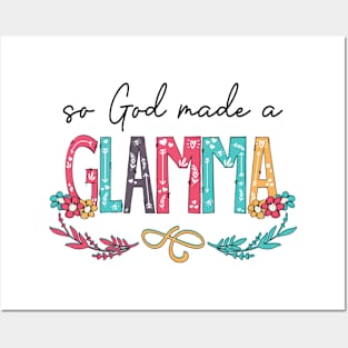 So God Made A Glamma Happy Mother's Day Posters and Art